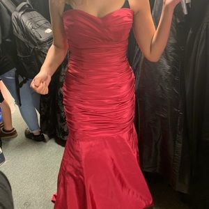 Hot Pink mermaid prom dress only worn once!